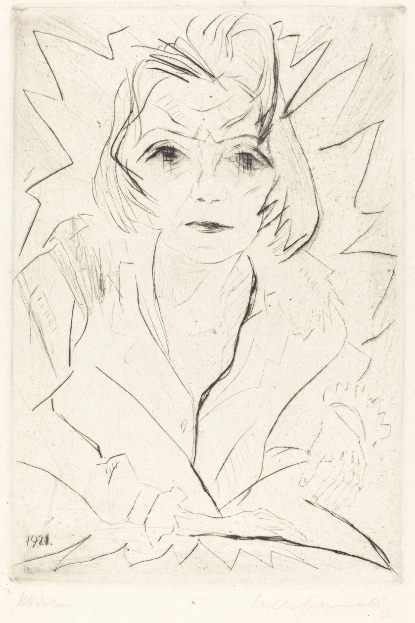 Madchen Girl, 1921. de Walter Gramatte