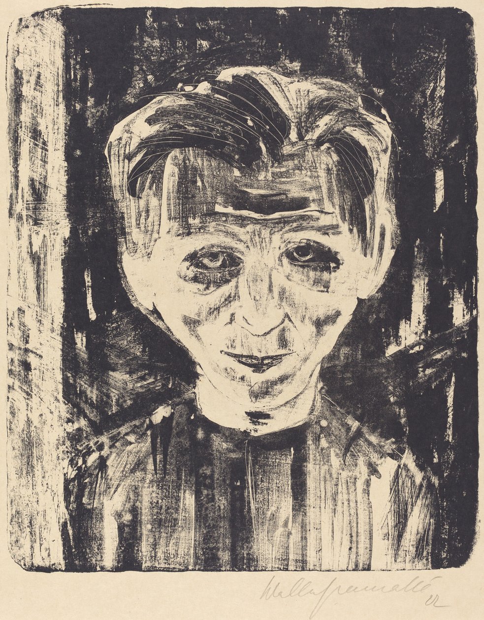 Auto-retrato, 1922. de Walter Gramatte
