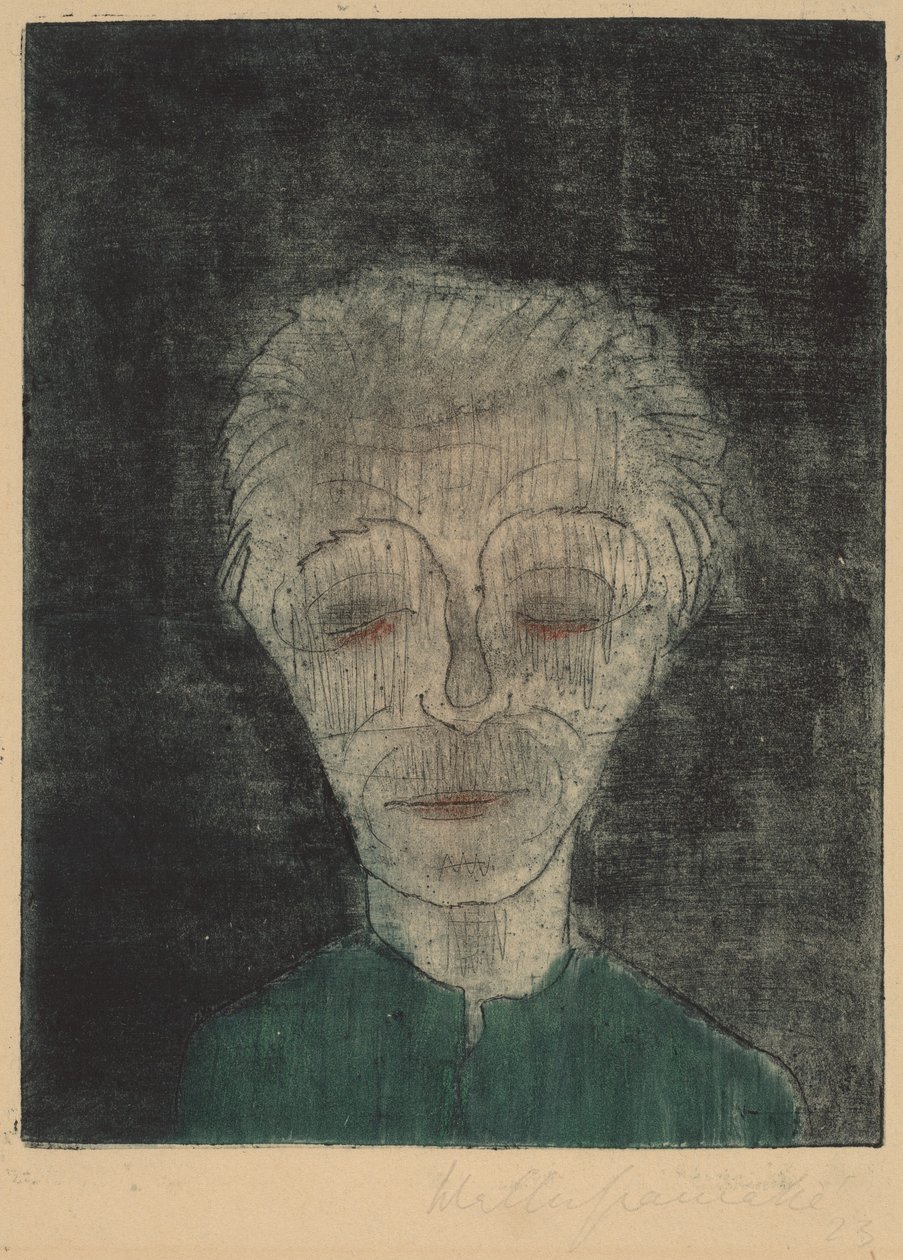Homem Cansado (Auto-retrato) de Walter Gramatte