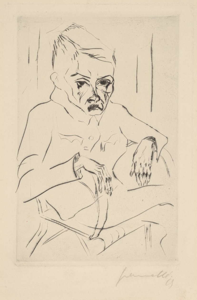 Soldado Cansado I, 1919. de Walter Gramatte