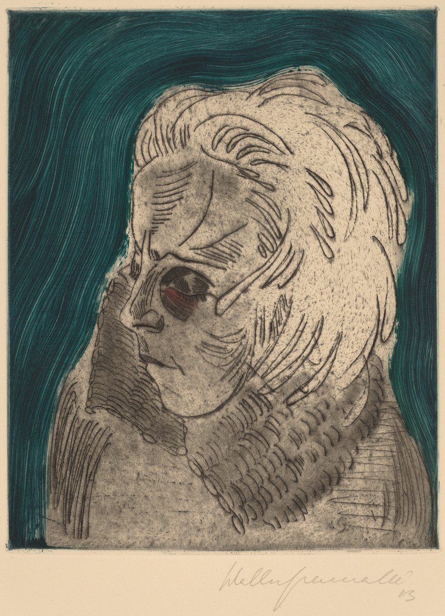 Mulher Cansada, Sonia Gramatté (Cabeça de Garota Cansada, Sonia Gramatté) de Walter Gramatte