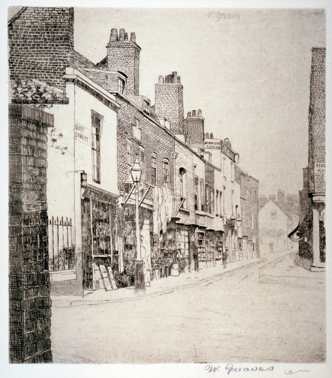 Duke Street, Chelsea, Londres, 1873 de Walter Greaves