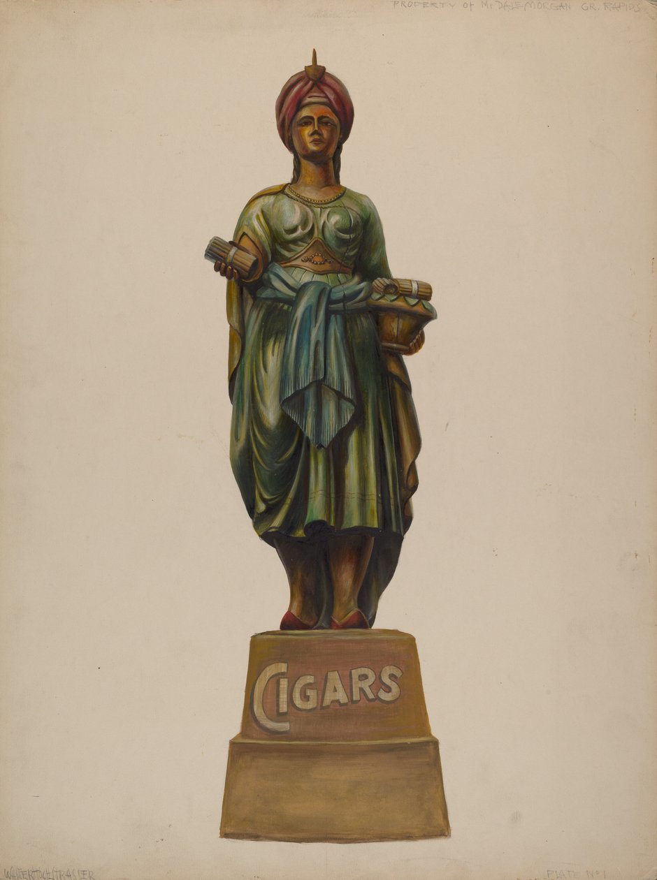 Cigar Store Figure, c. 1937. de Walter Hochstrasser