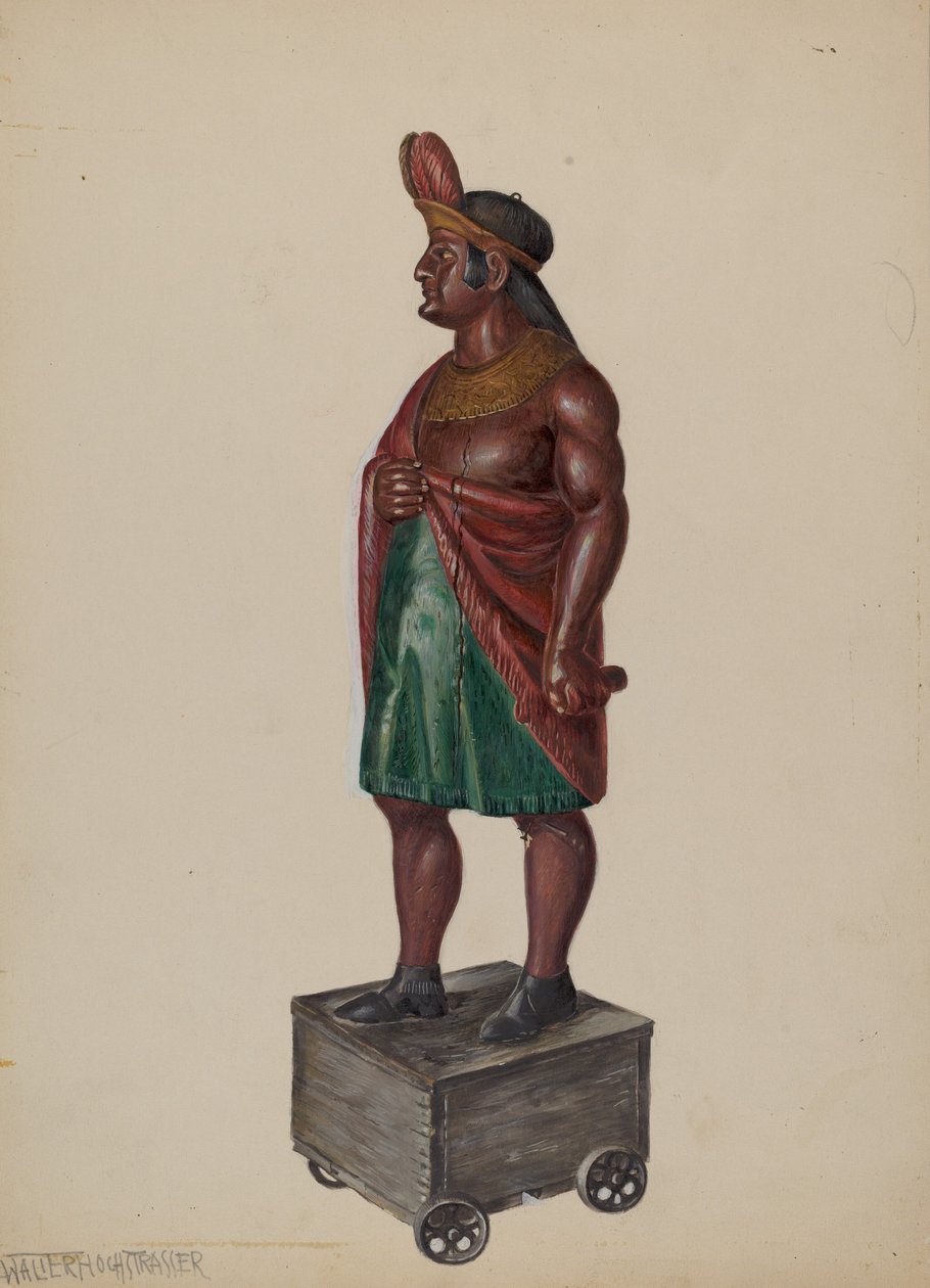 Cigar Store Indian, c. 1936. de Walter Hochstrasser