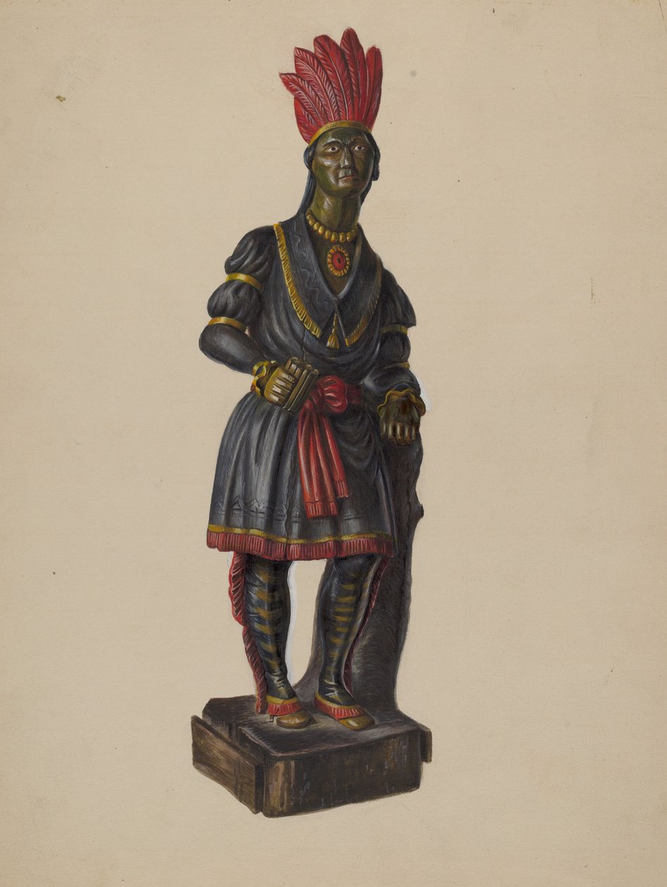 Cigar Store Indian, c. 1936. de Walter Hochstrasser