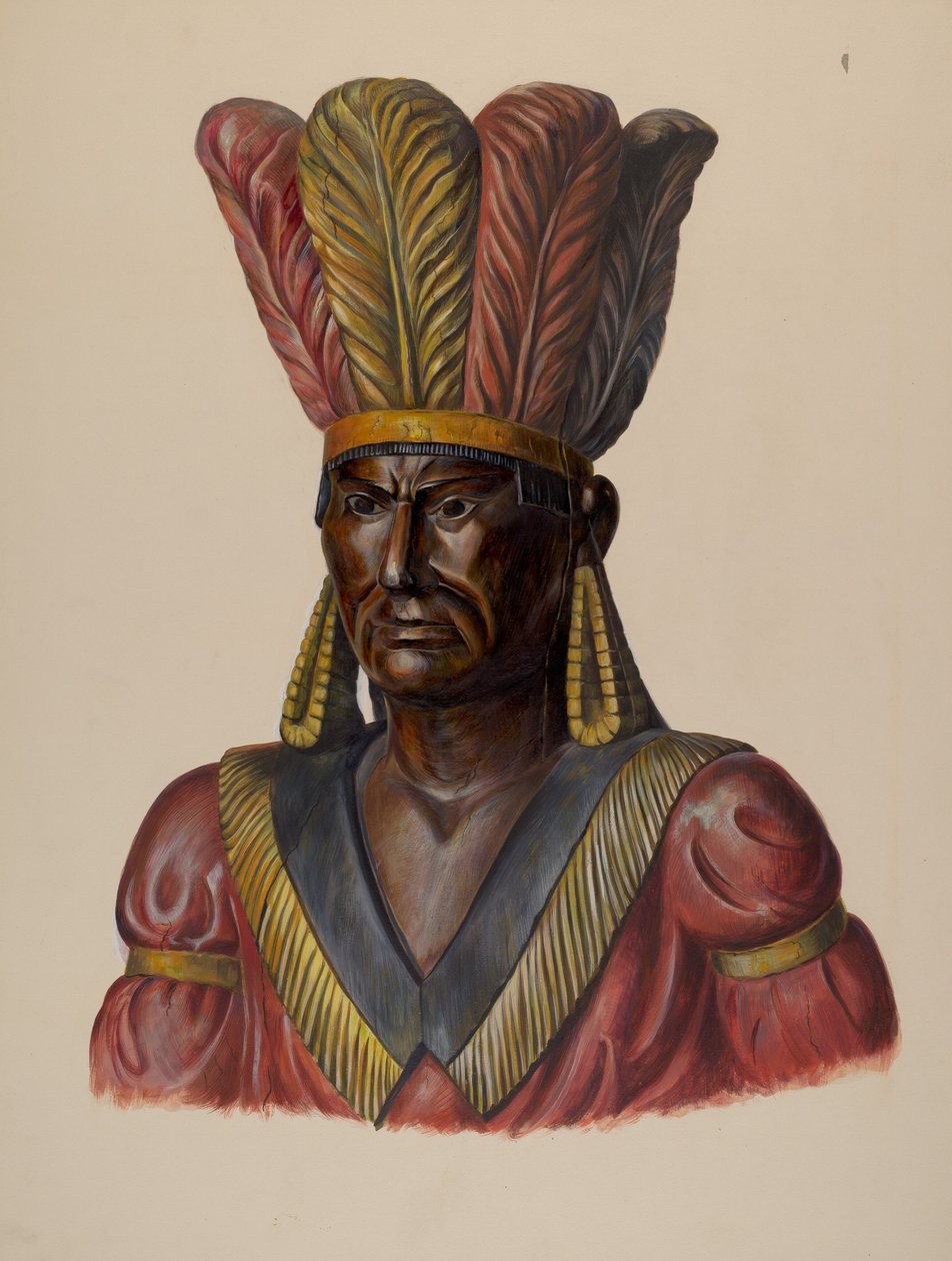 Cigar Store Indian, c. 1937. de Walter Hochstrasser