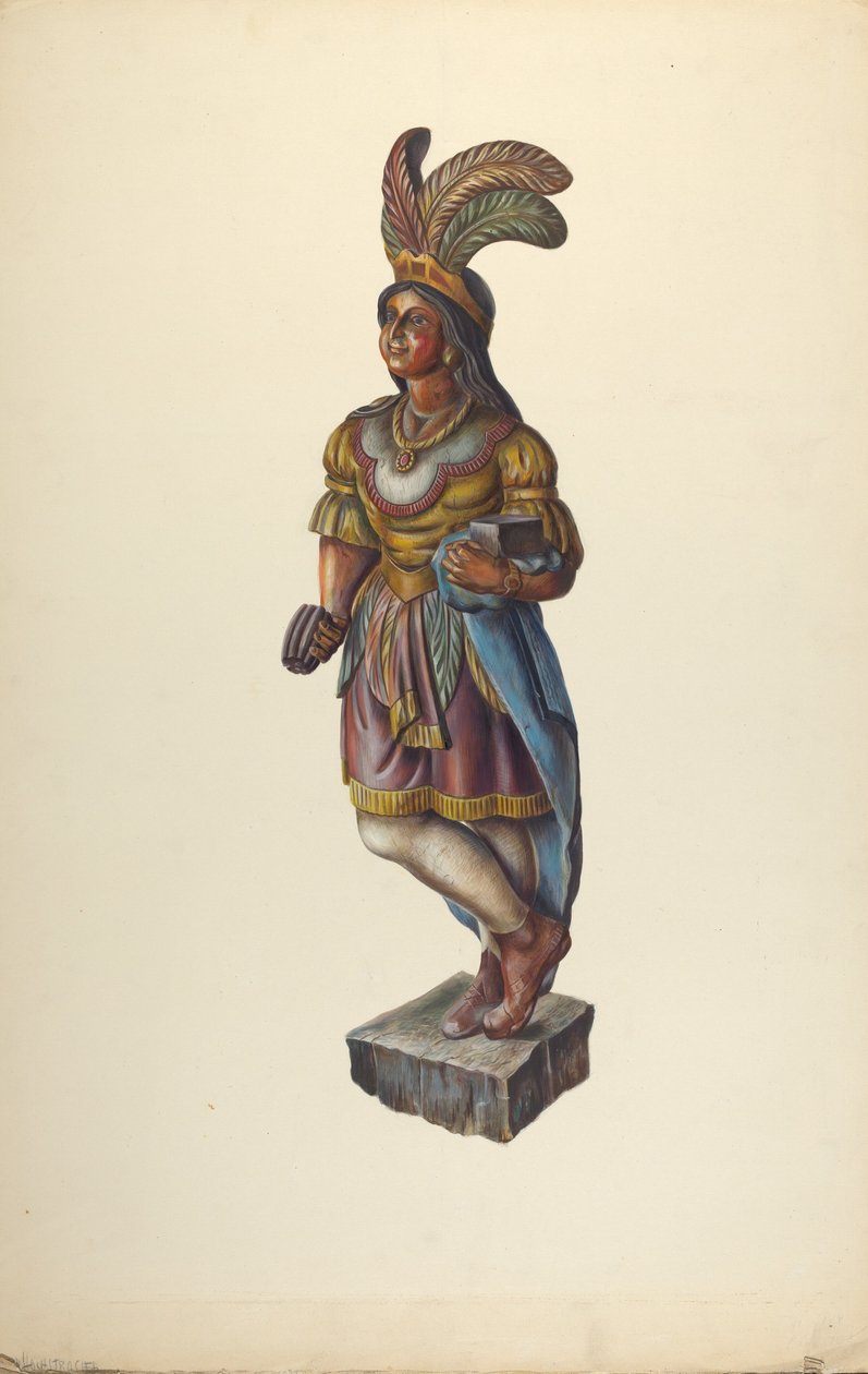 Cigar Store Indian, c. 1937. de Walter Hochstrasser