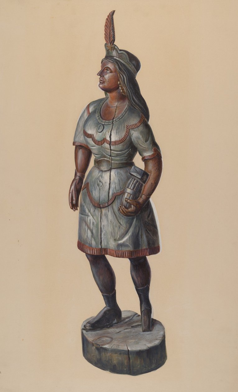 Cigar Store Indian, c. 1937. de Walter Hochstrasser