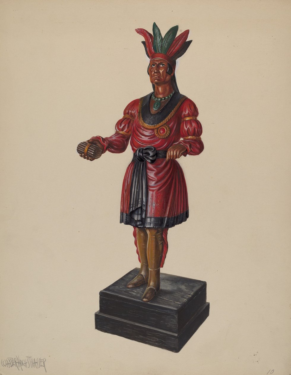 Cigar Store Indian, c. 1937. de Walter Hochstrasser