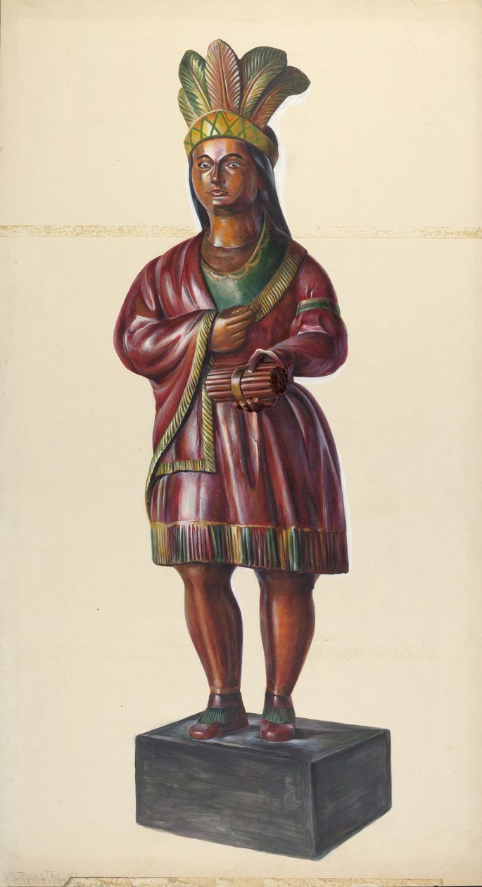 Cigar Store Indian, c. 1937. de Walter Hochstrasser