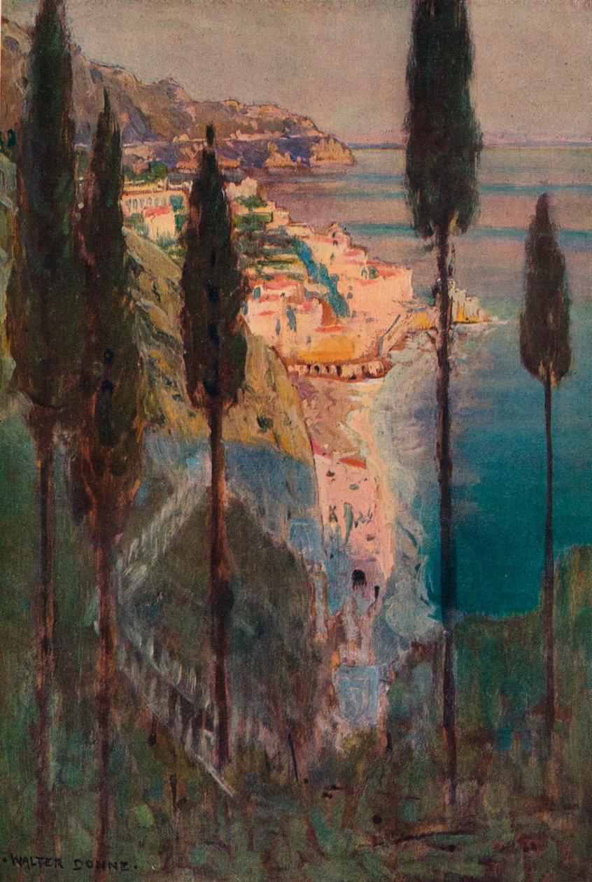 Evening Shadows, Amalfi, c1887-1906, 1906-7 de Walter J Donne