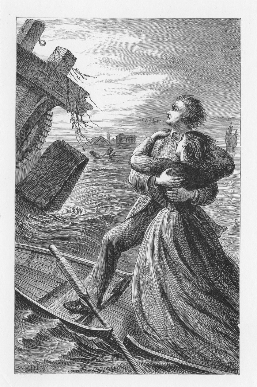 Cena de The Mill on the Floss, de George Eliot, c1880 de Walter James Allen