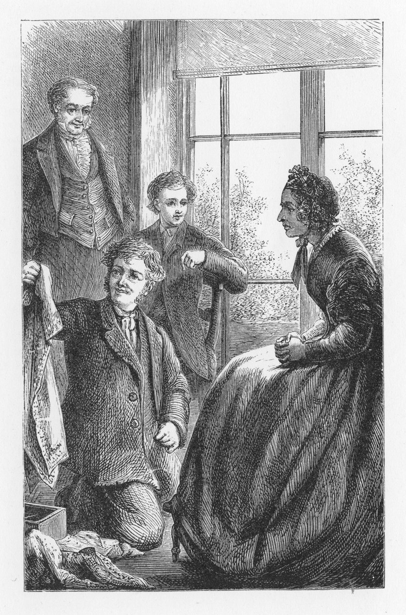 Cena de The Mill on the Floss, de George Eliot, c1880 de Walter James Allen