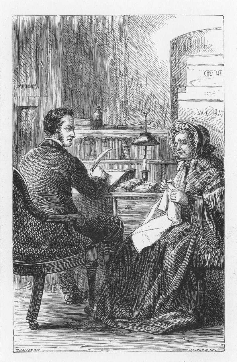 Cena de The Mill on the Floss, de George Eliot, c1880 de Walter James Allen