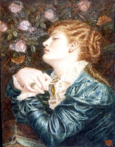Lírio e Rosa (aguarela com guache e goma arábica sobre papel) de Walter John Knewstub