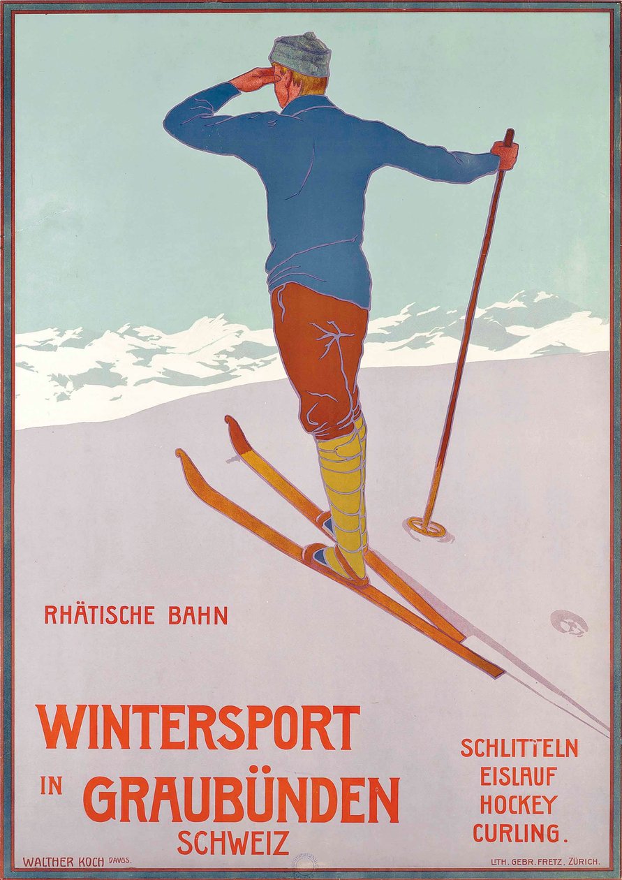 Esportes de inverno em Graubünden de Walter Koch