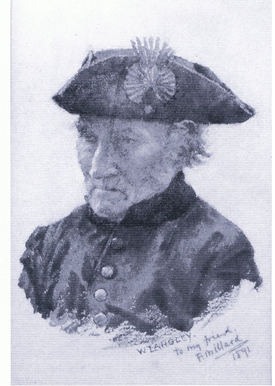 Um pensionista do Chelsea, de revista ou livro de fonte desconhecida (cor litho) de Walter Langley
