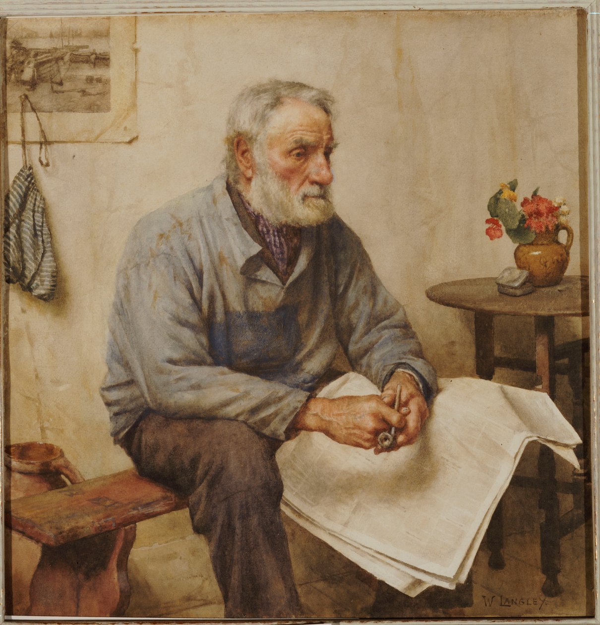 Um momento de descanso de Walter Langley