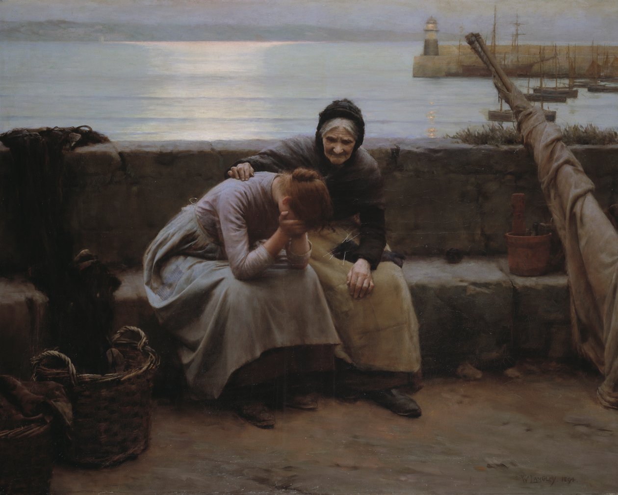 "A manhã nunca acabou, mas algum coração se partiu" de Walter Langley