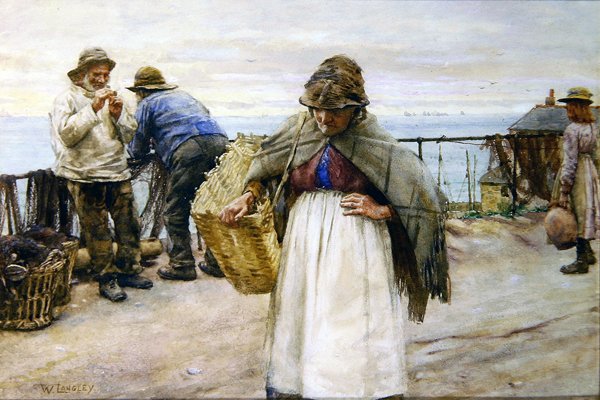 Newlyn High Street de Walter Langley