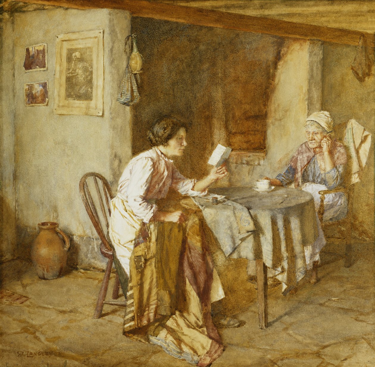 A carta, de Walter Langley