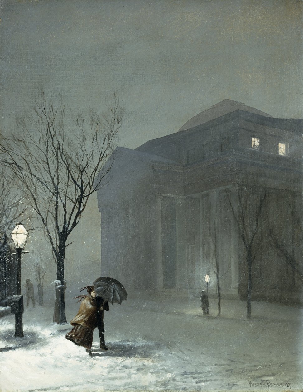 Albany na neve de Walter Launt Palmer