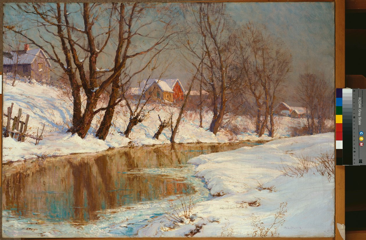 Manhã de inverno (óleo sobre tela) de Walter Launt Palmer