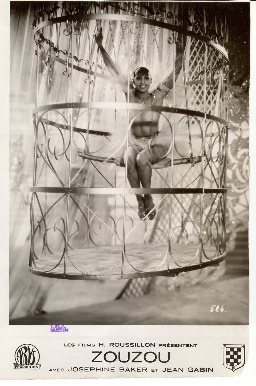 Cartaz do filme que mostra Josephine Baker em Zouzou de Walter Limot