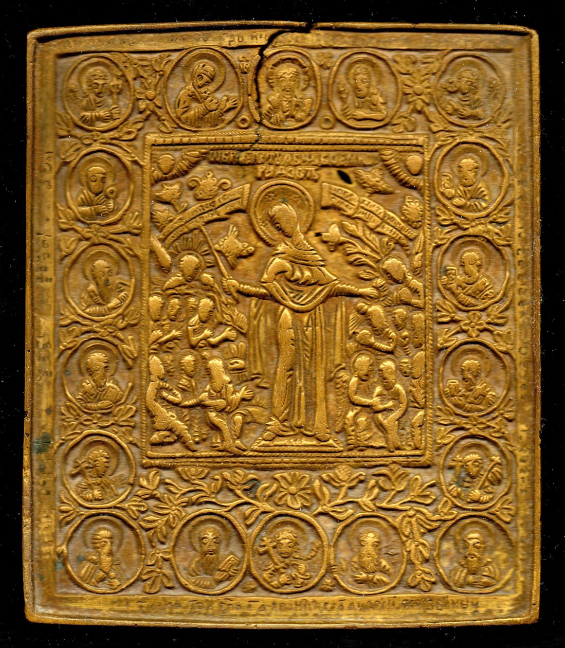 Placa de ícones gregos () (bronze e cobre) de Walter Limot