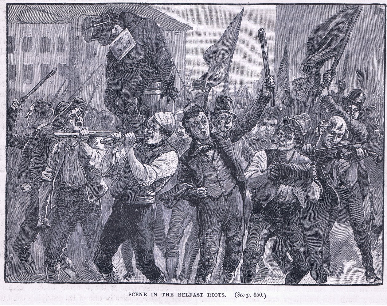 Cena nos motins de Belfast 1864 AD de Walter Paget