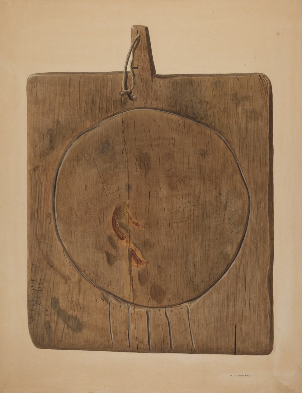 Cheese Draining Board, 19351942. de Walter Praefke