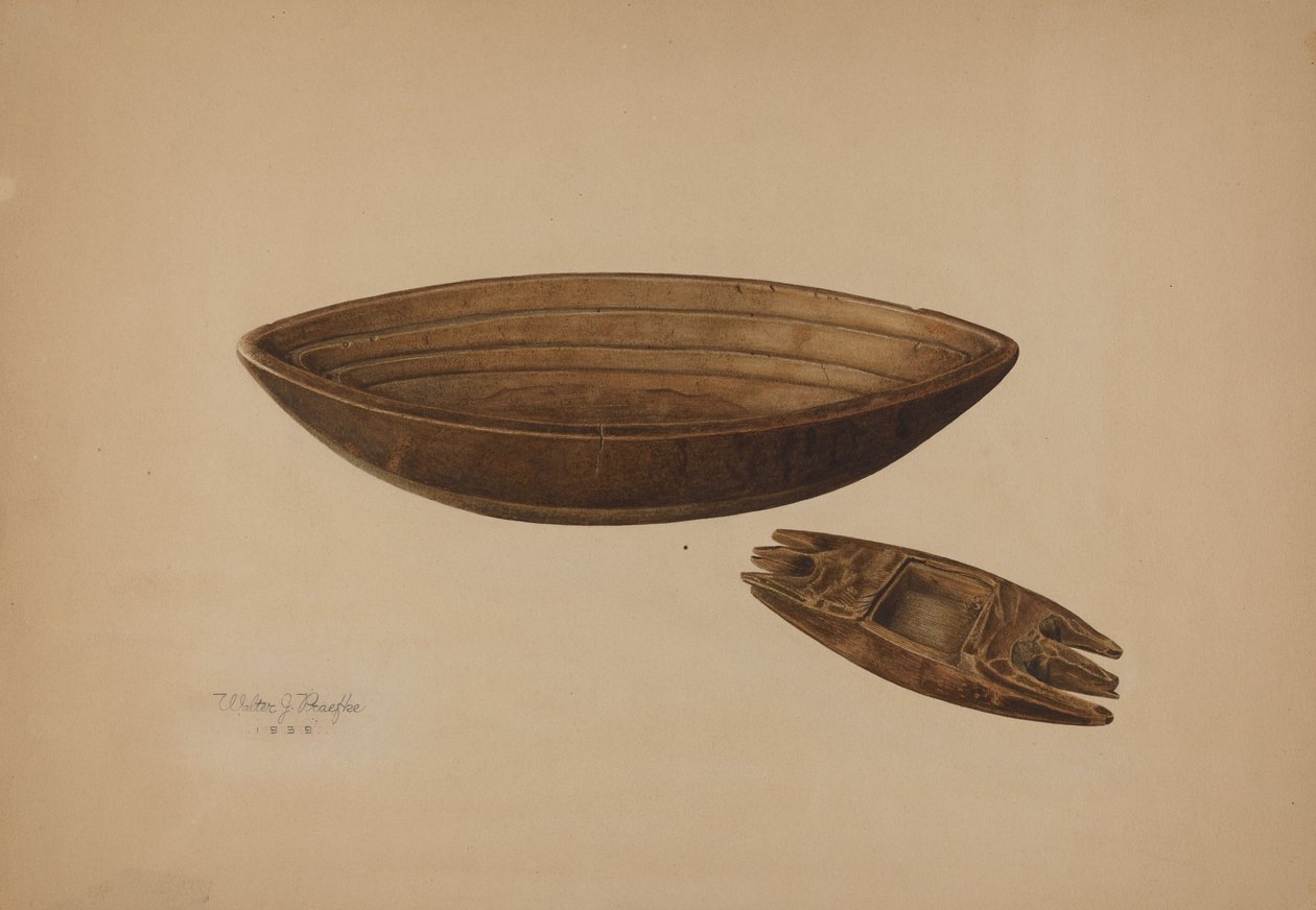 Maple Sugar Mold, 1939. de Walter Praefke