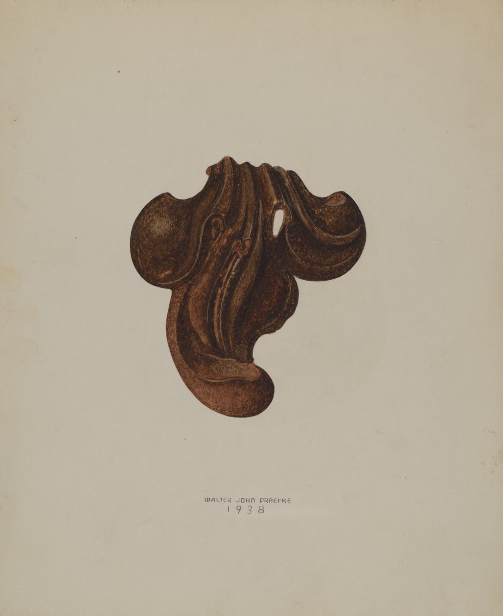 Folha de Ferro Ornamental, 1938. de Walter Praefke