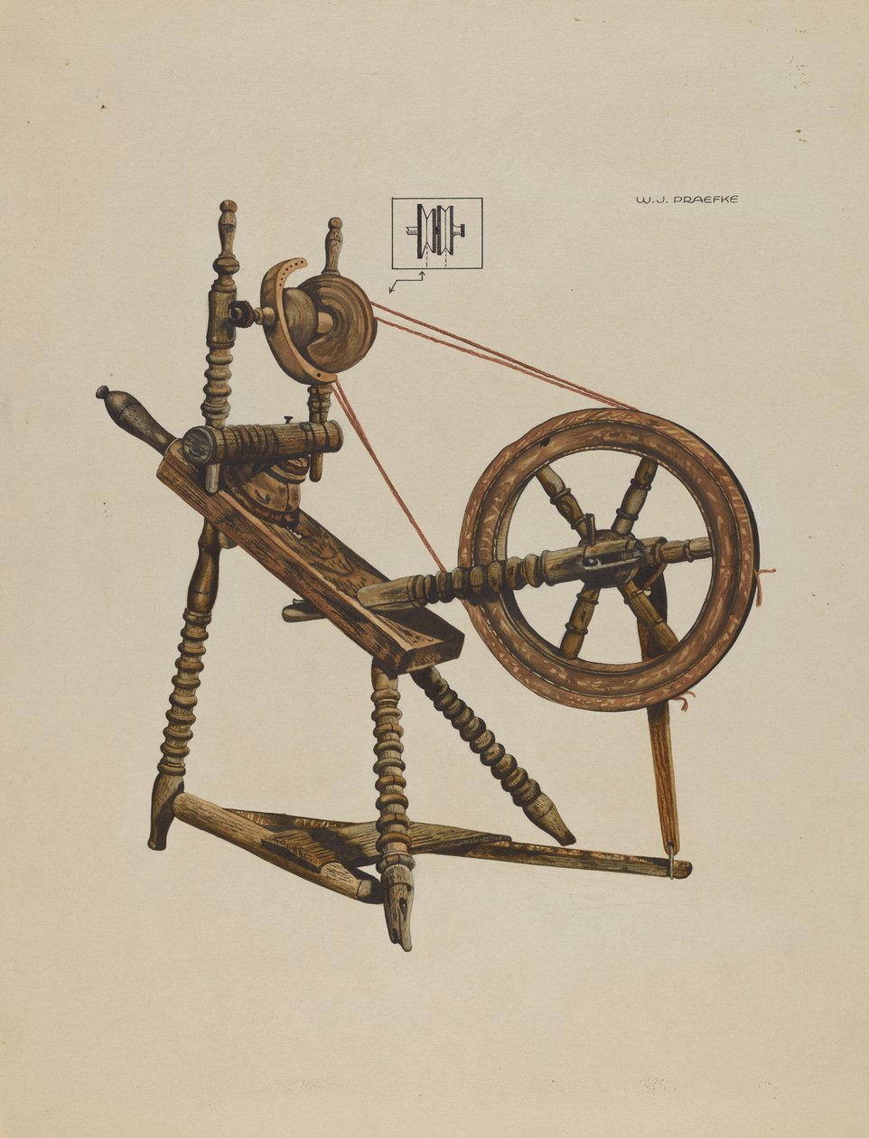 Roda giratória de brinquedo, c. 1937. de Walter Praefke