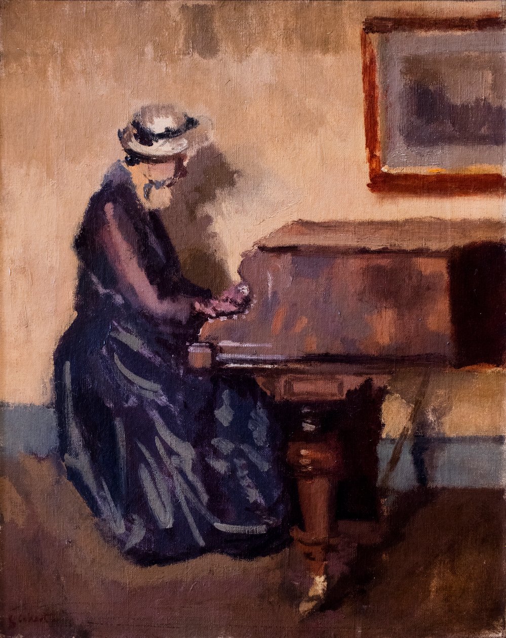 Chopin, ca. 1914 (óleo sobre tela) de Walter Richard Sickert