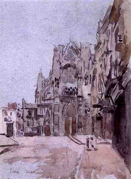 Dieppe (aguarela sobre papel) de Walter Richard Sickert