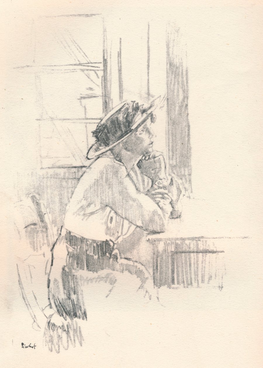 Menina Musing, c1911 1931 de Walter Richard Sickert