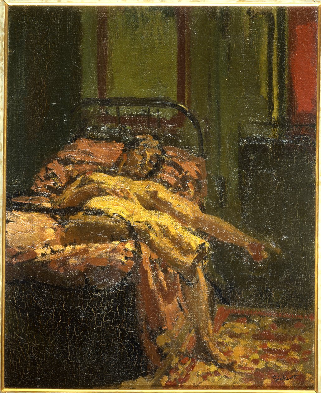 Menina em uma cama, Mornington Crescent de Walter Richard Sickert