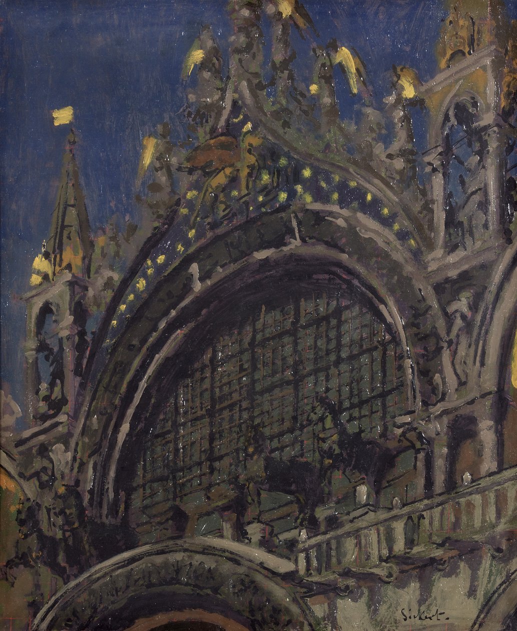 Cavalos de São Marcos, Veneza de Walter Richard Sickert