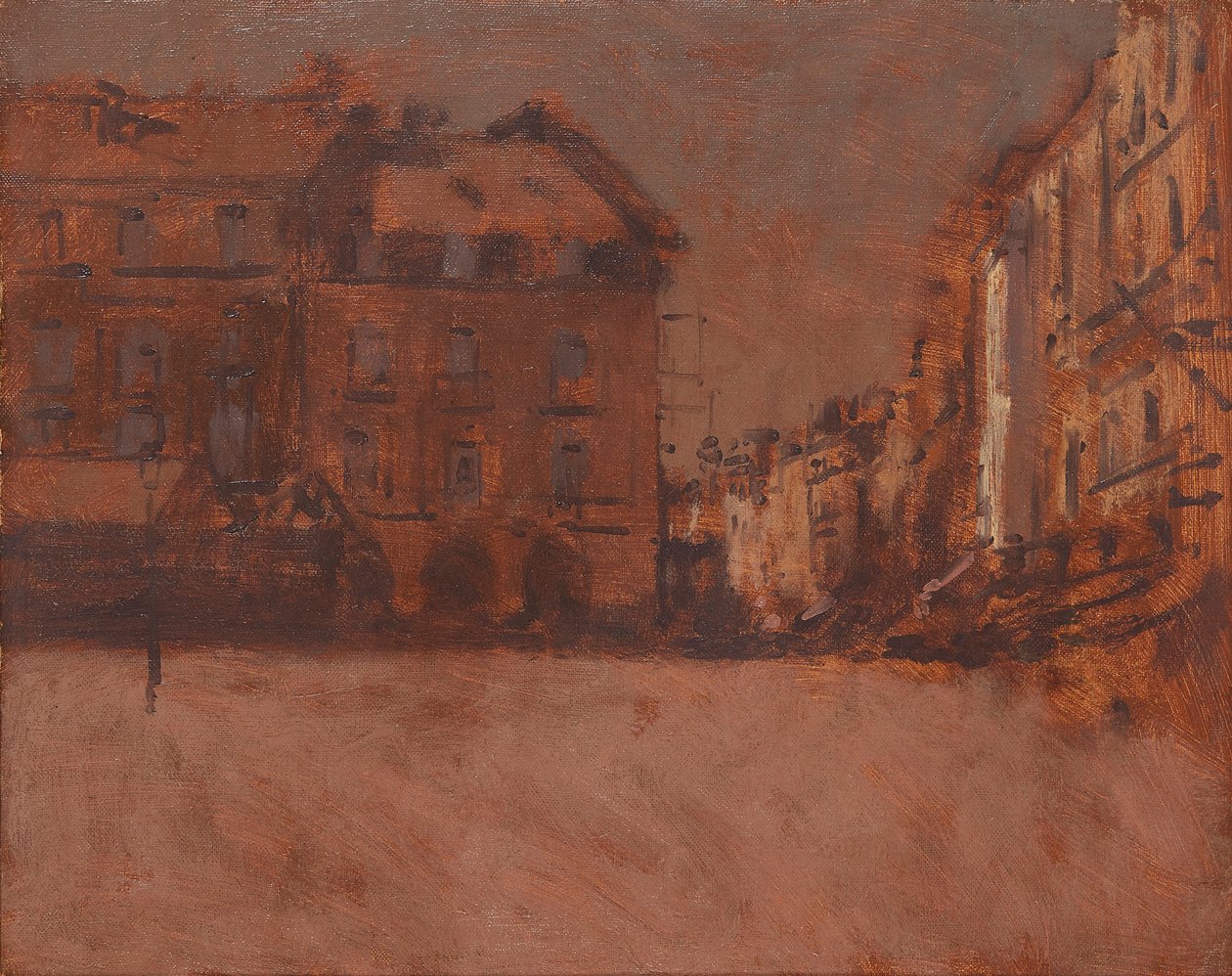 La Grande Rue, Dieppe (óleo sobre tela) de Walter Richard Sickert
