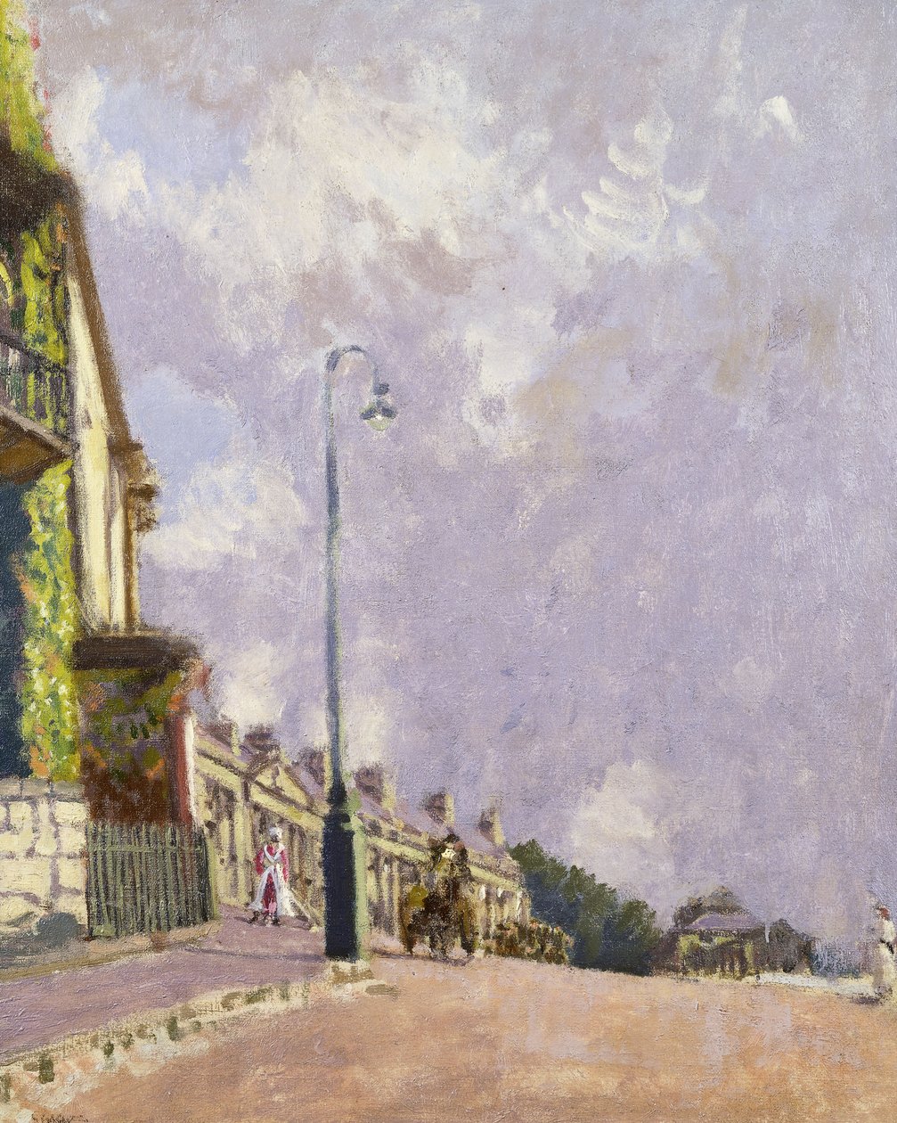 Casa do Sr. Sheepshank, Camden Crescent, Bath, c. 1916-1918 de Walter Richard Sickert