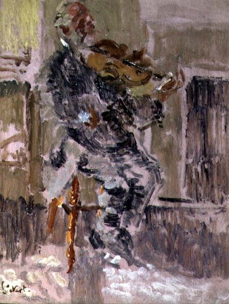 Old Heffel of Rowton House, c.1916 (óleo sobre painel) de Walter Richard Sickert
