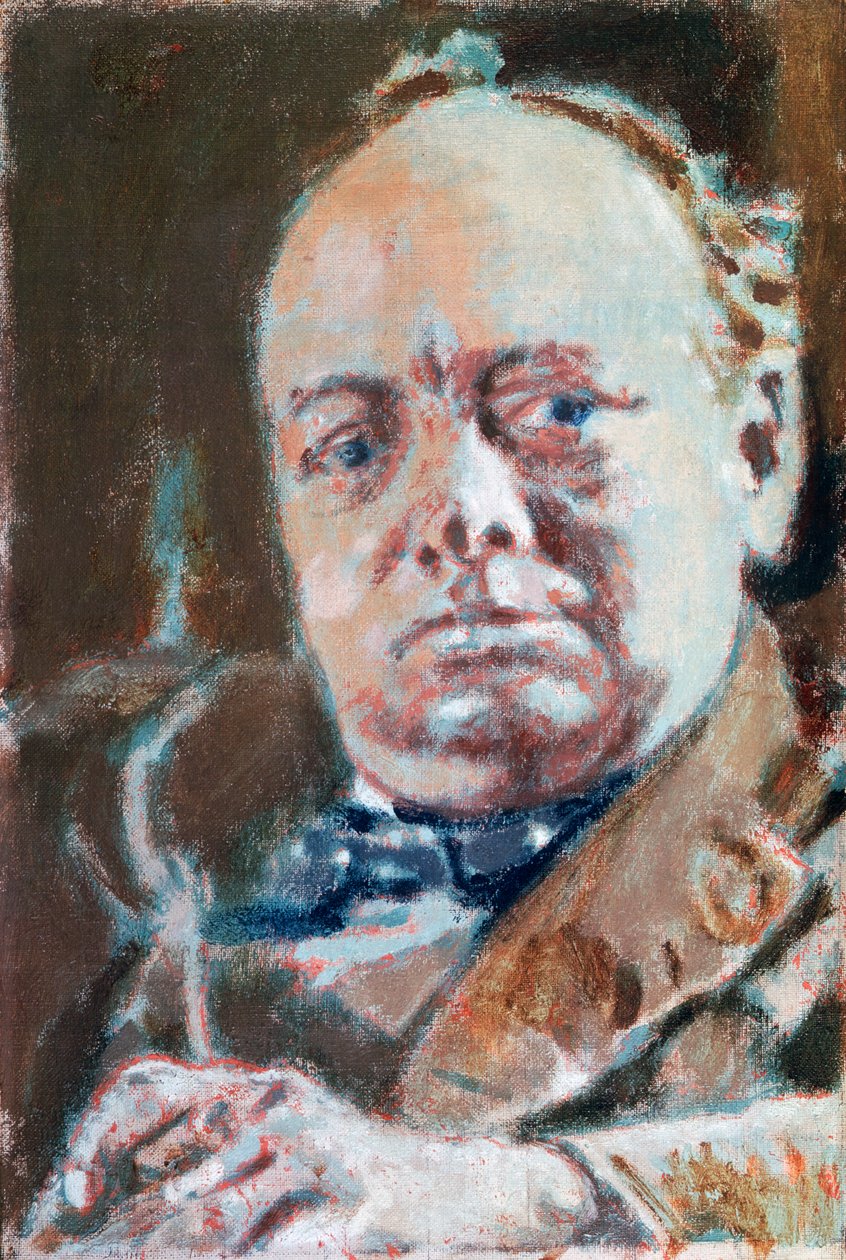 Retrato de Sir Winston Leonard Spencer Churchill (Woodstock de Walter Richard Sickert