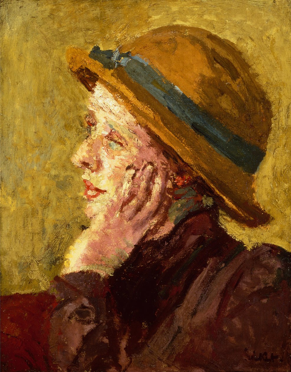 Retrato de uma senhora (óleo sobre tela) de Walter Richard Sickert