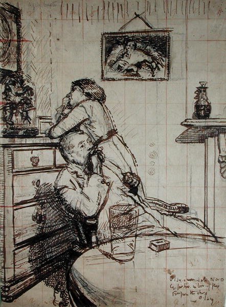 Estudo preparatório para Ennui de Walter Richard Sickert