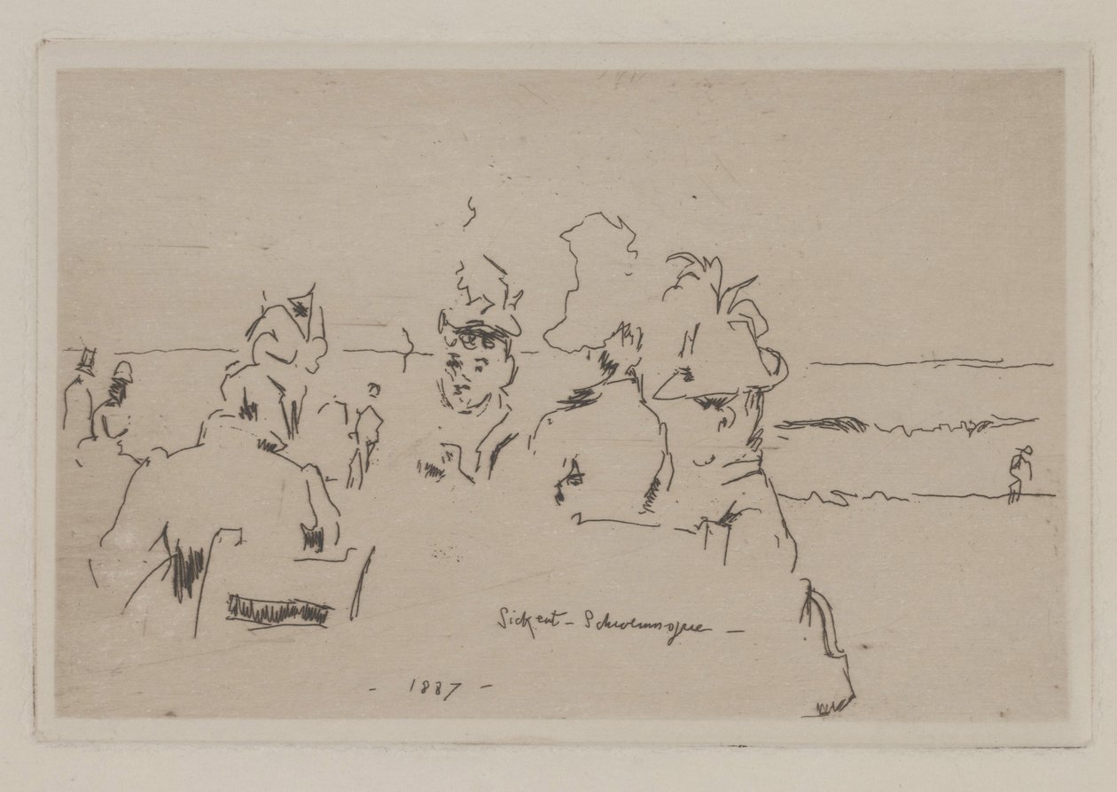 Scheveningen, fofoca do café (fofocas) de Walter Richard Sickert