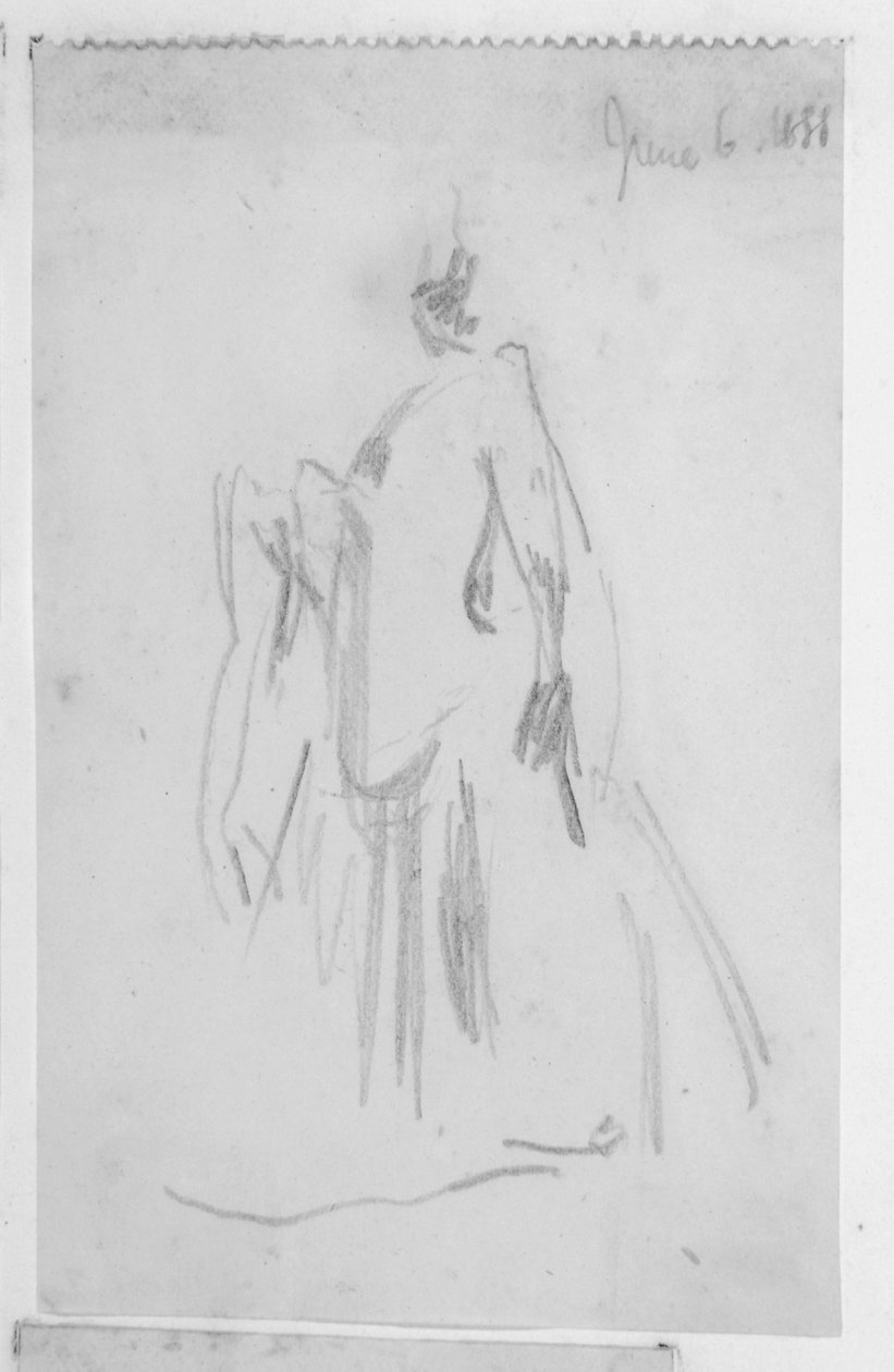 Esboço de uma figura feminina de Walter Richard Sickert
