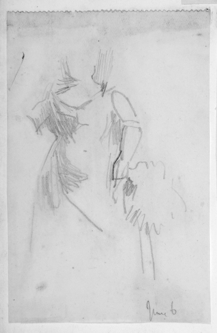 Esboço de uma figura feminina de Walter Richard Sickert