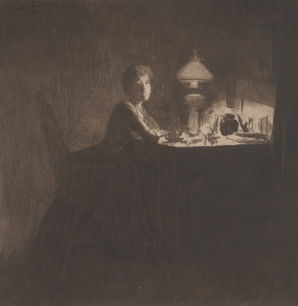 O Gerente Interino, Sra. D&39;Oyly Carte, 1884 de Walter Richard Sickert