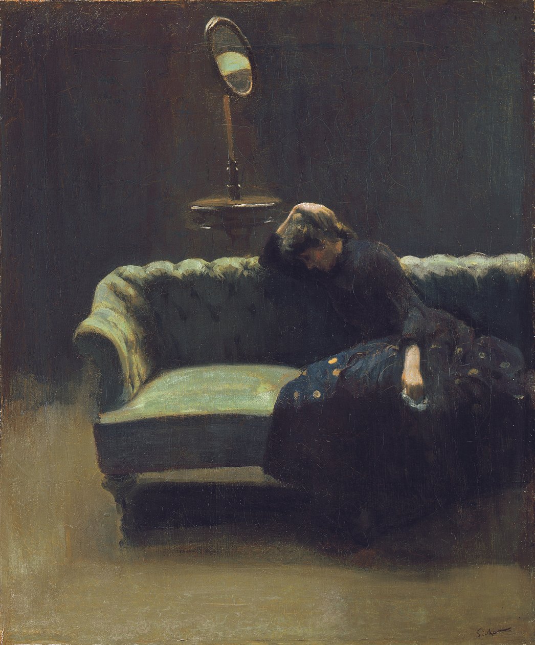 O Gerente ou Ensaio Interino: O Fim da Lei, c.1885-6 de Walter Richard Sickert